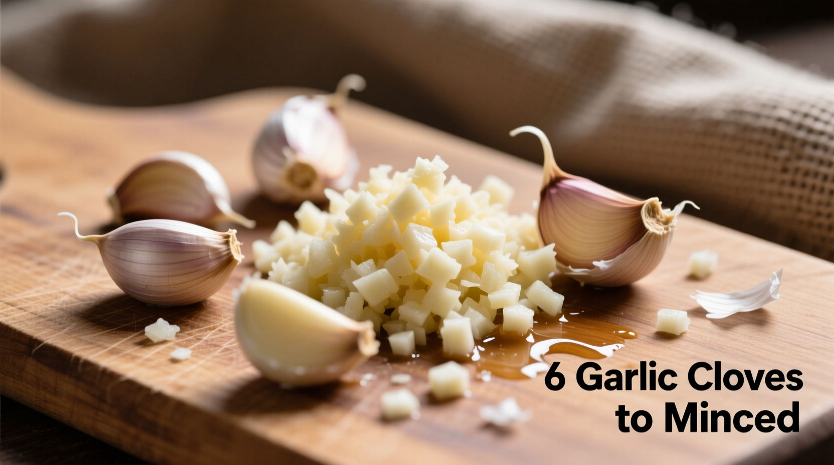 6 garlic cloves to minced
