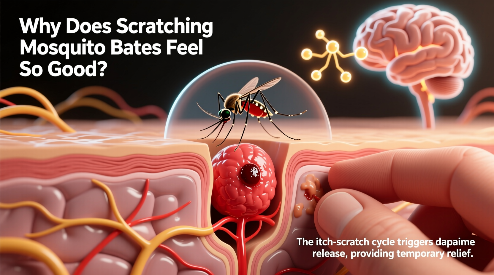 why does scratching mosquito bites feel so good the science