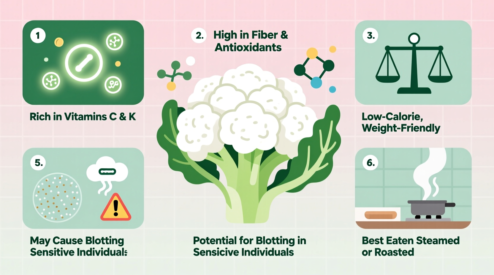 cauliflower advantages and disadvantages