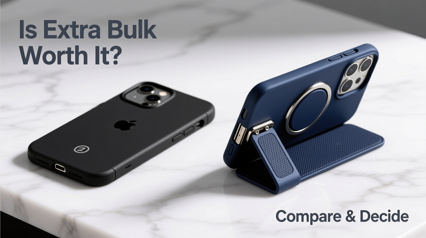 iphone case with a stand vs regular case is the extra bulk worth it