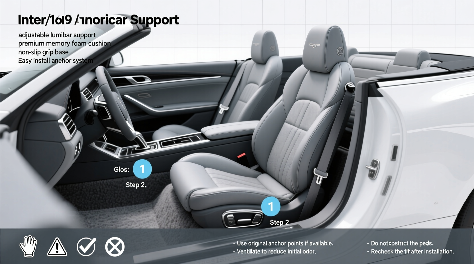 luxury convertible car seat