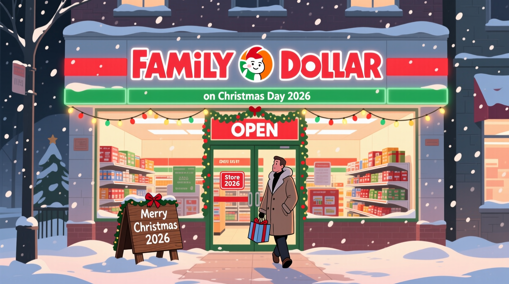 is family dollar open on christmas day 2026