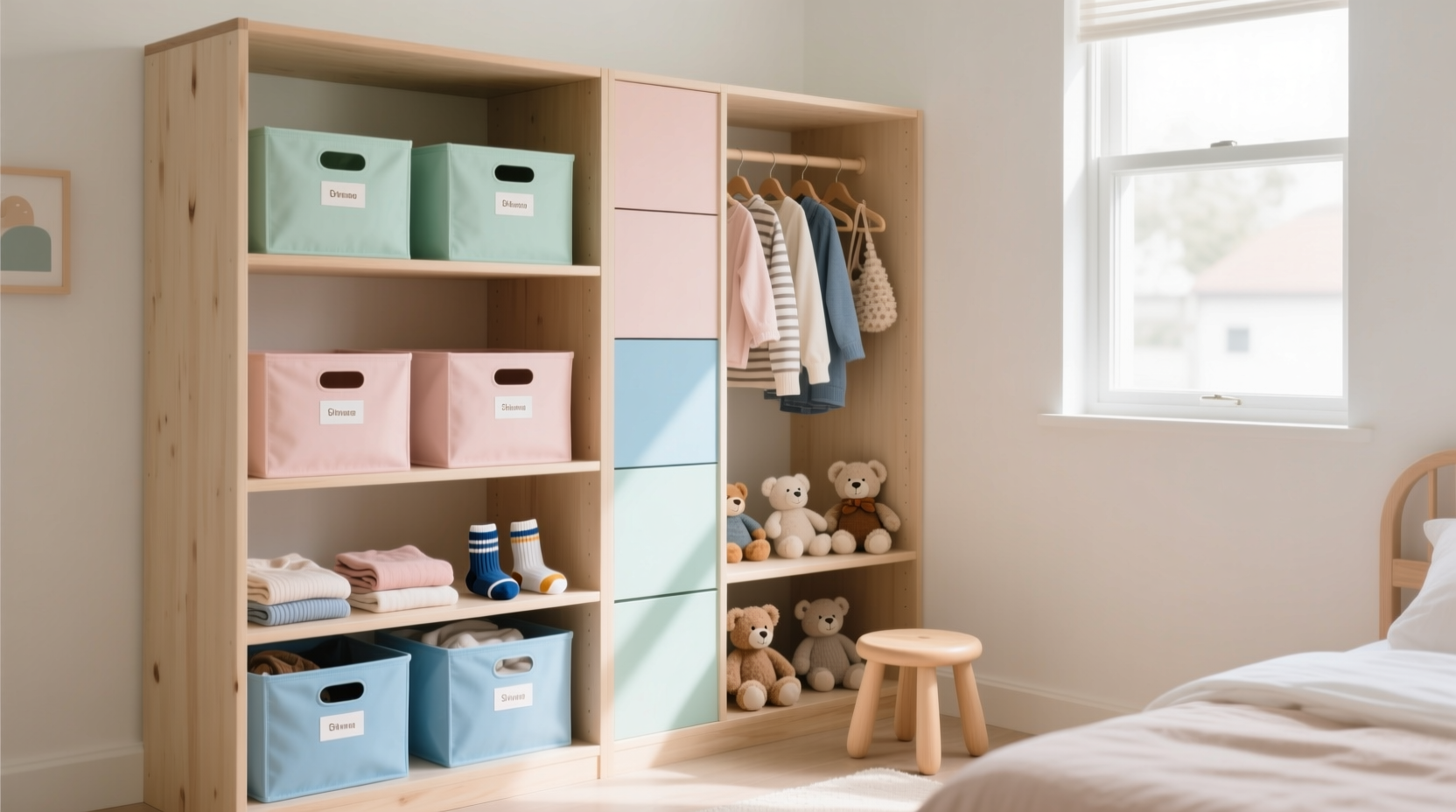 how to organize and maintain kids closets