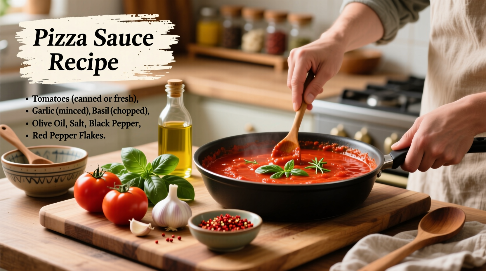 how to make pizza sauce with tomato sauce