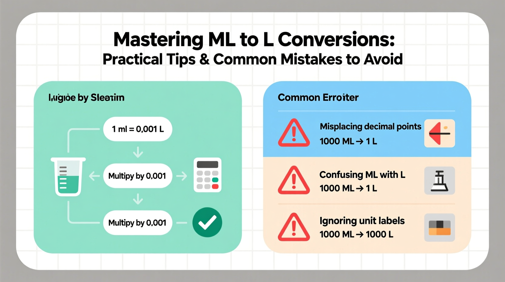 mastering ml to l conversions practical tips and common mistakes to avoid