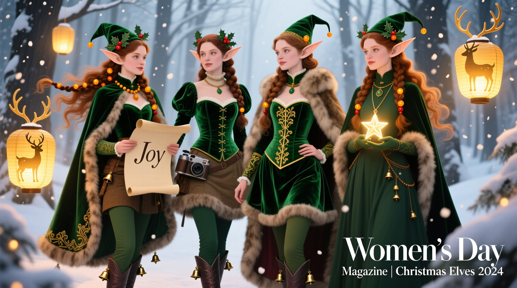 christmas elves from womens day magazine