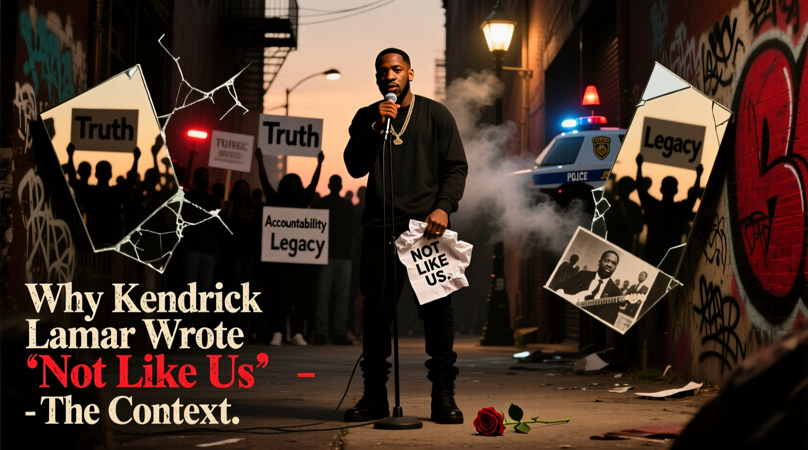 why kendrick lamar wrote not like us meaning context