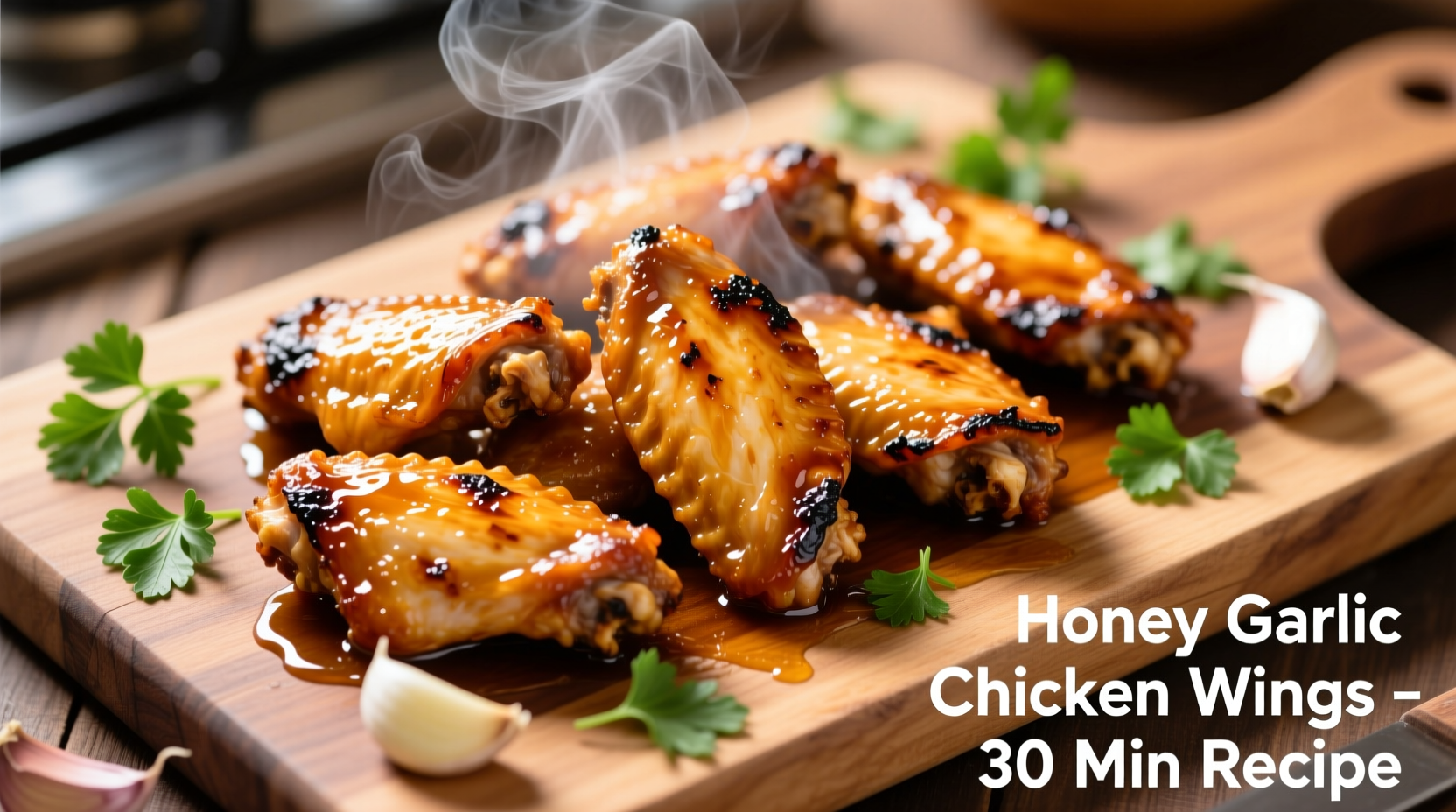 Perfect Honey Garlic Chicken Wings Recipe in 65 Minutes