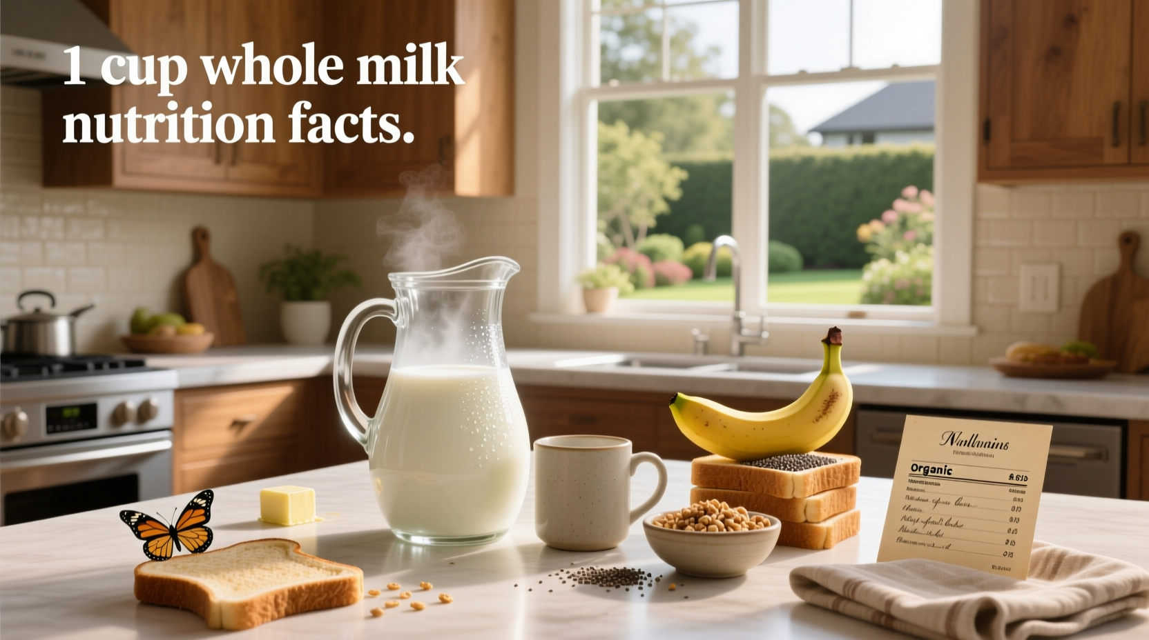 1 cup whole milk nutrition facts