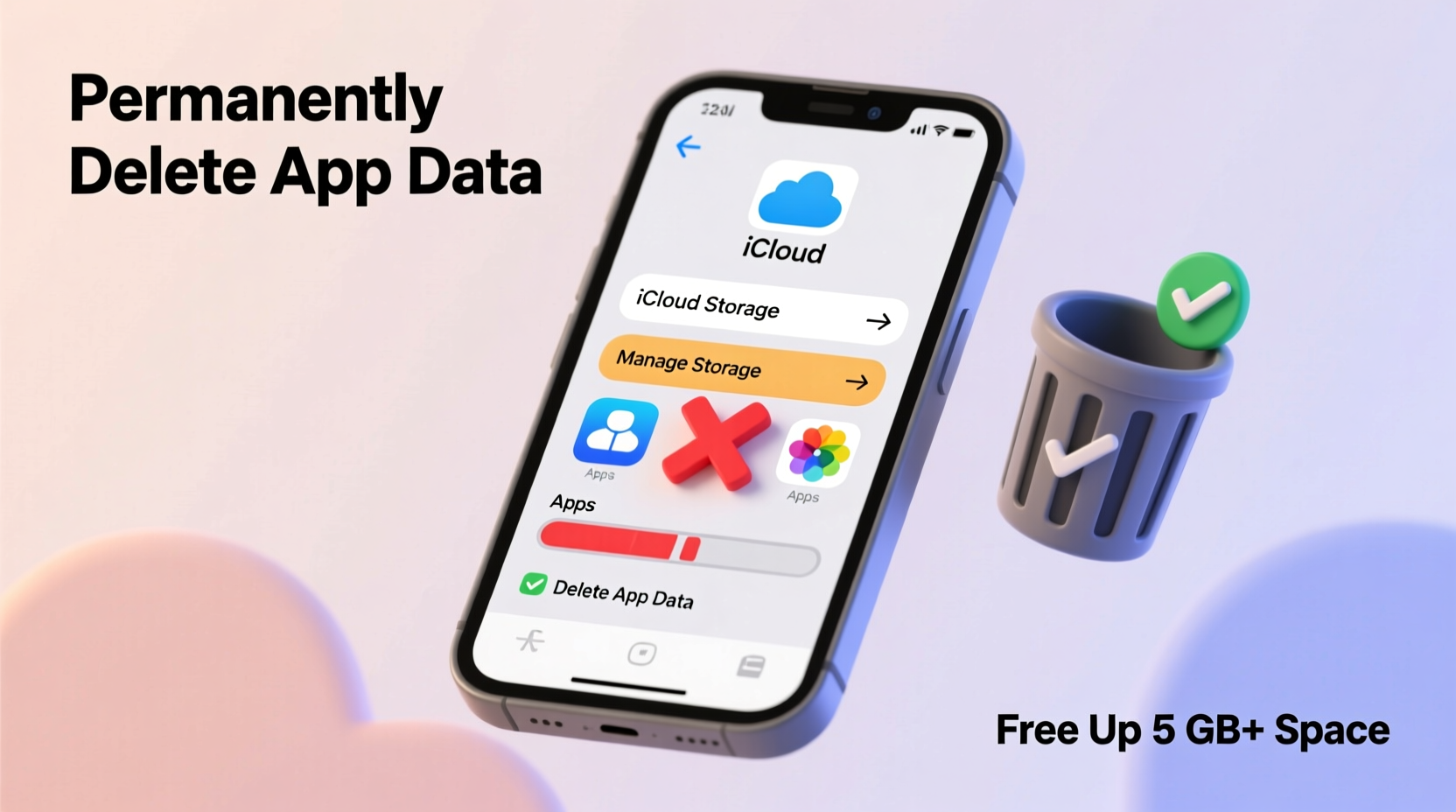 how to permanently remove apps from icloud and free up cloud storage