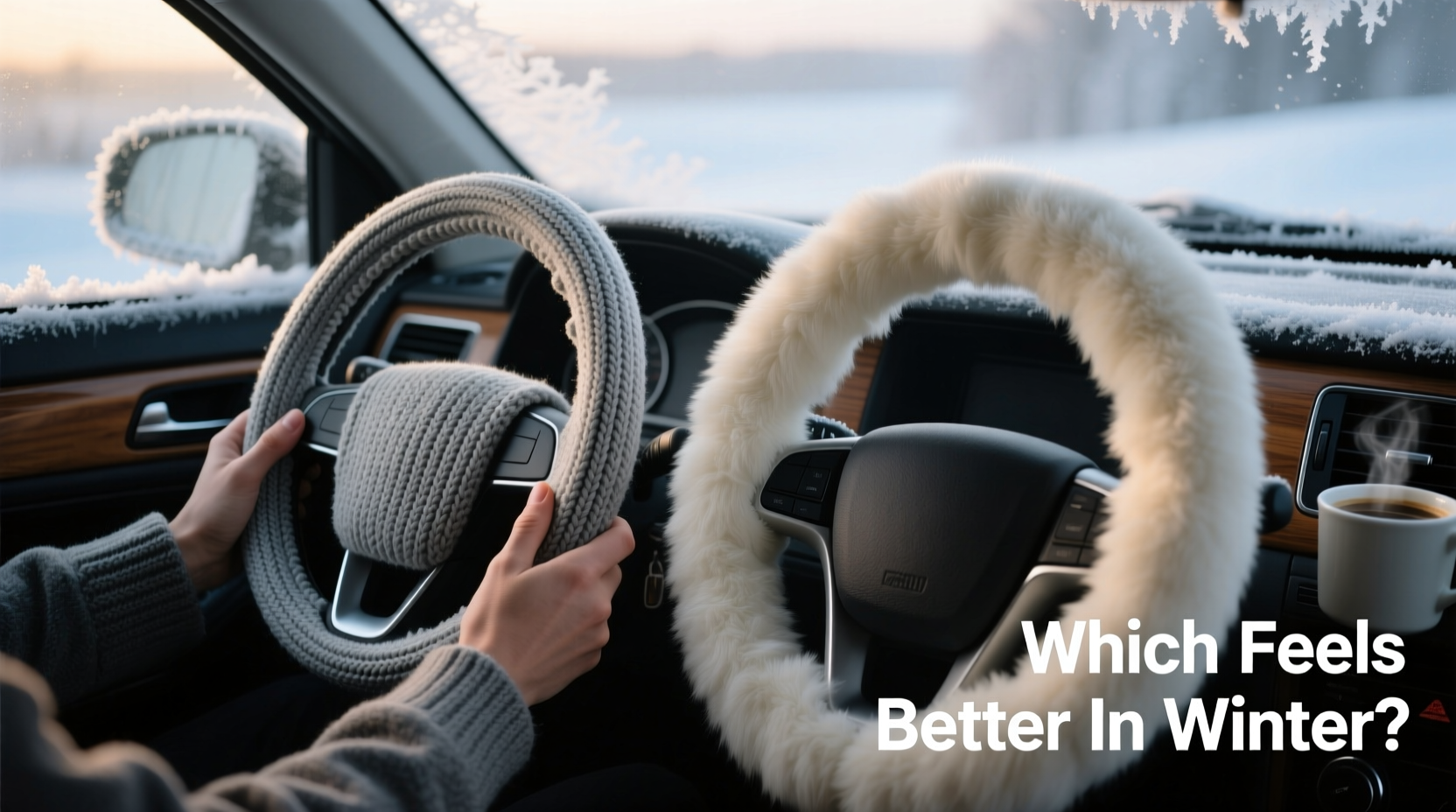 knitted vs faux fur steering wheel cover which one actually feels better in the winter