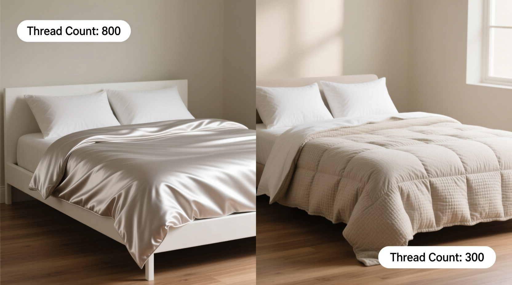 smooth vs textured bedding does thread count really matter for comfort