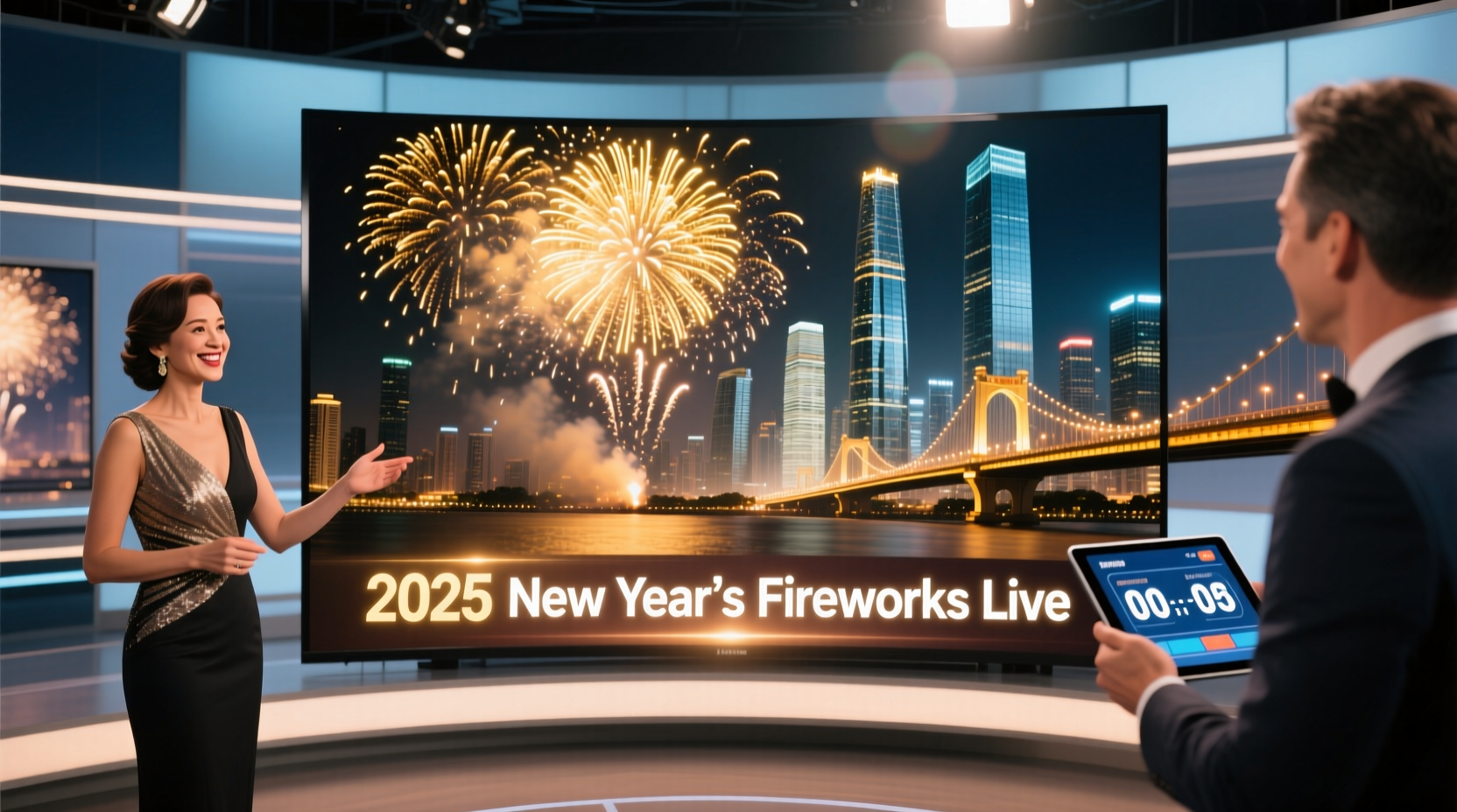 where to watch new year fireworks on tv