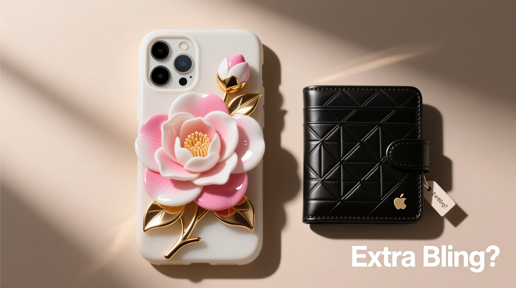 3d camellia case vs wallet case is the extra bling worth ditching your wallet