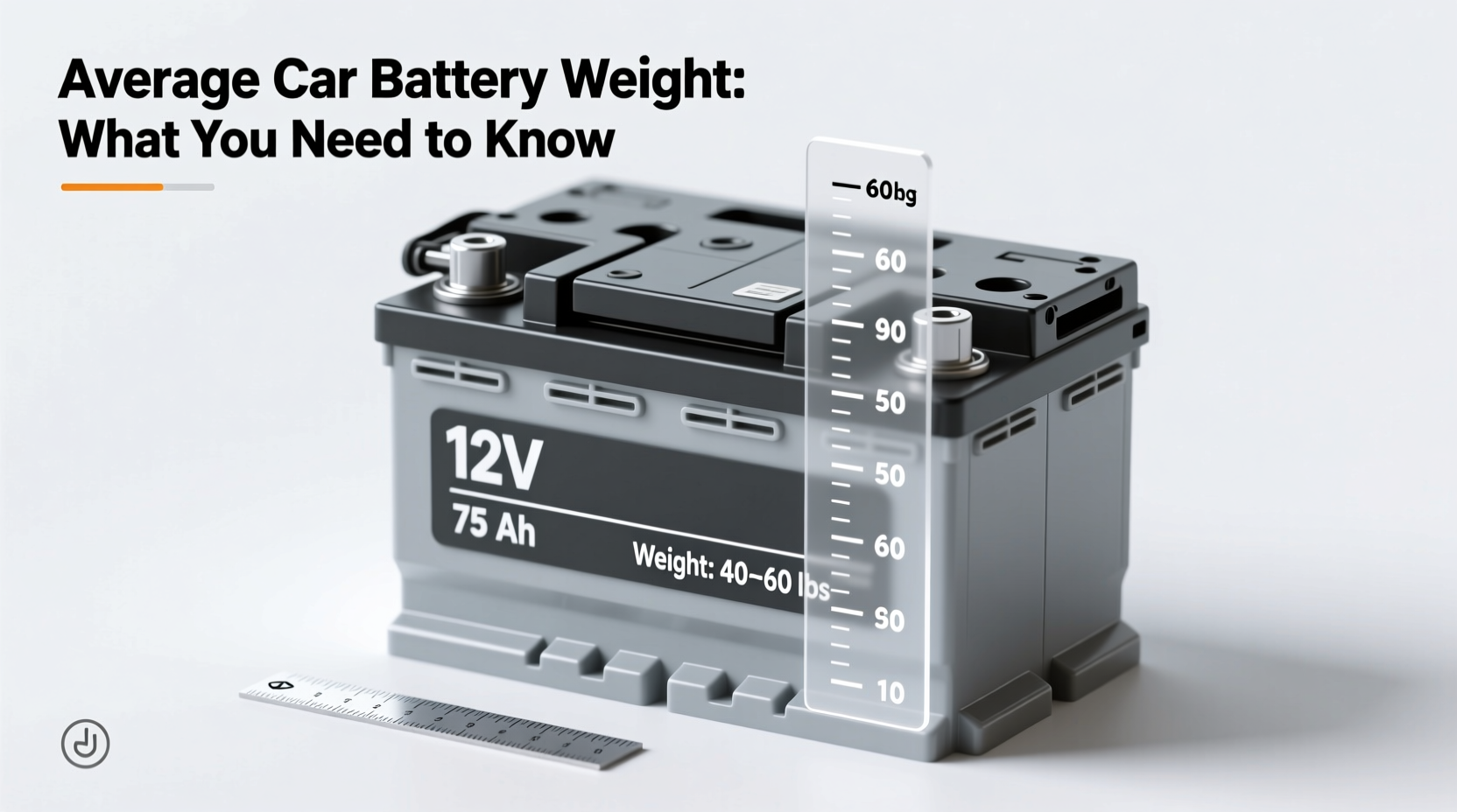 how much does average car battery weigh