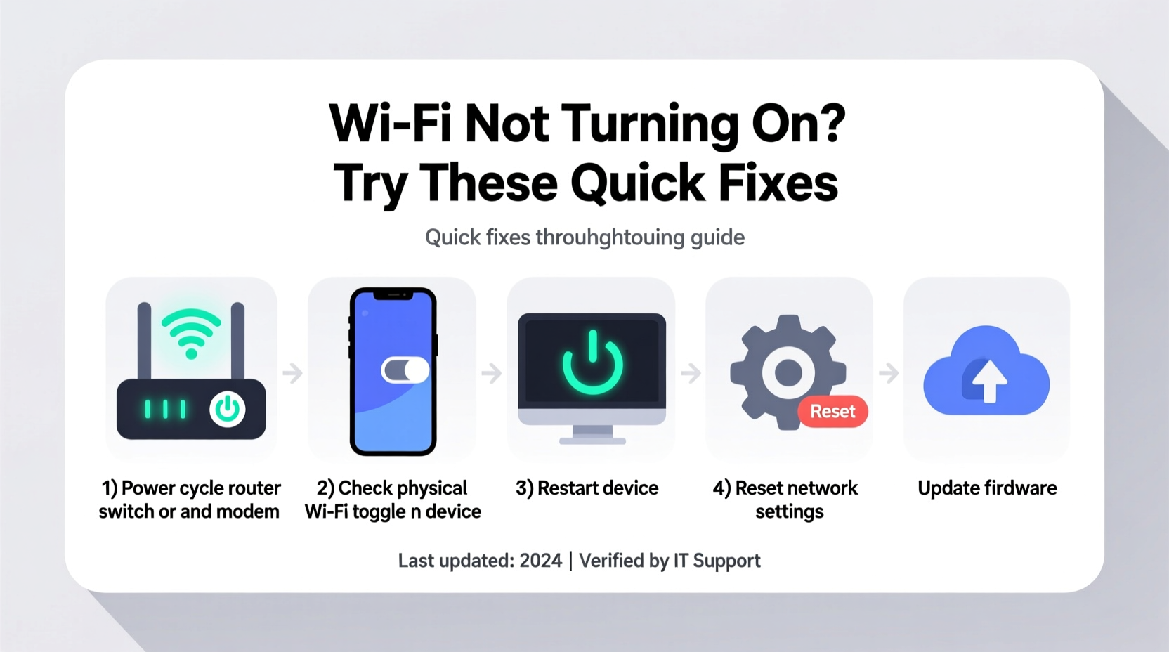 wi fi not turning on troubleshooting quick fixes