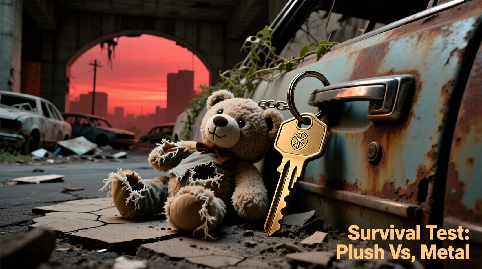 plush bear keychain vs metal keychain which one survives the apocalypse or just daily use