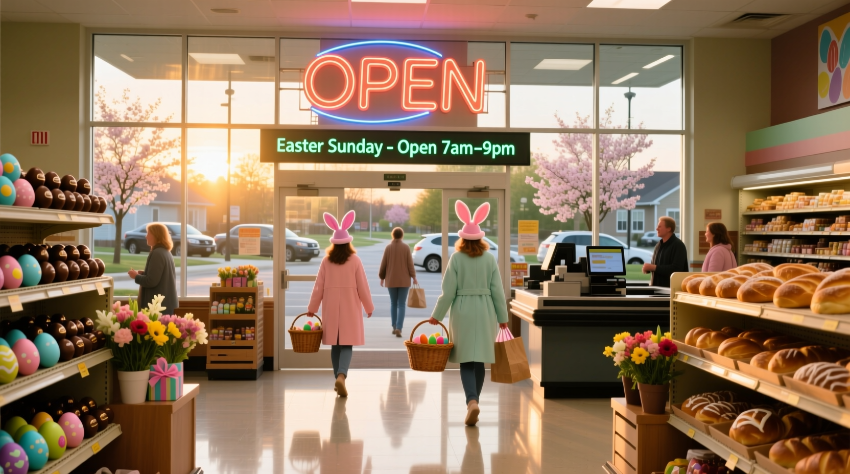 are there any supermarkets open easter sunday