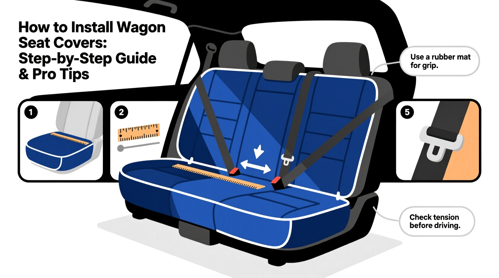 wagon seat cover installation