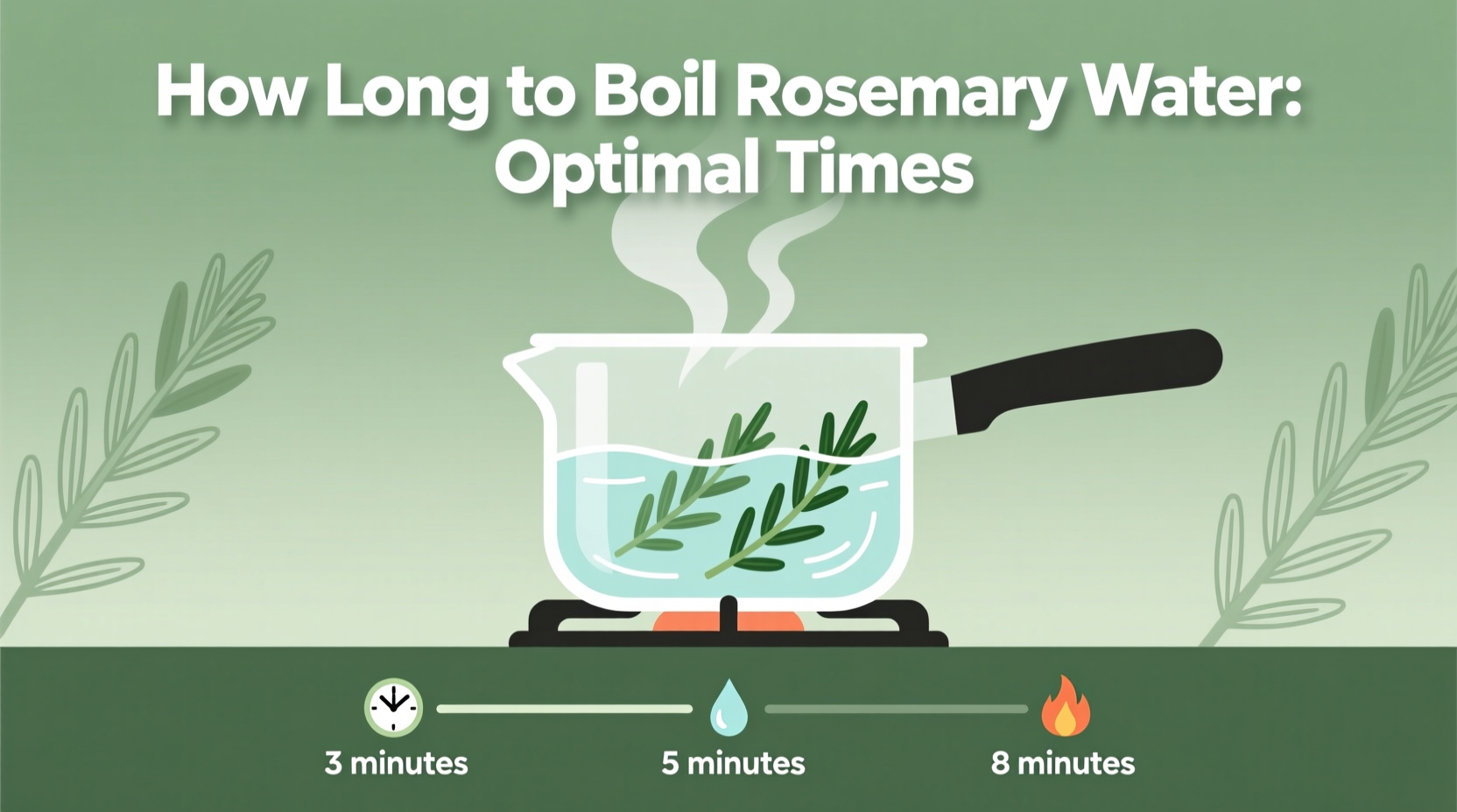 how long to boil rosemary water