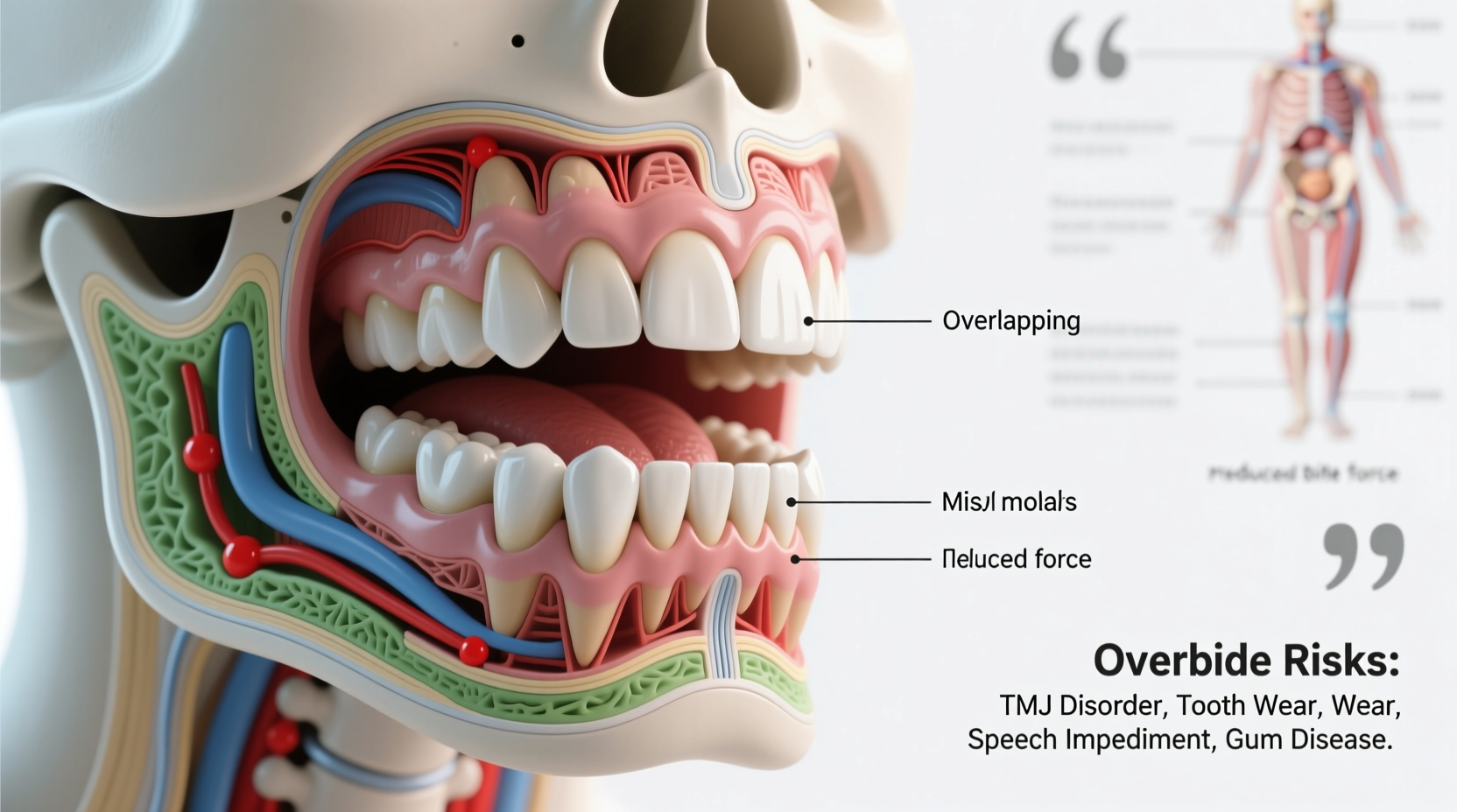 why are overbites bad health risks reasons to fix them