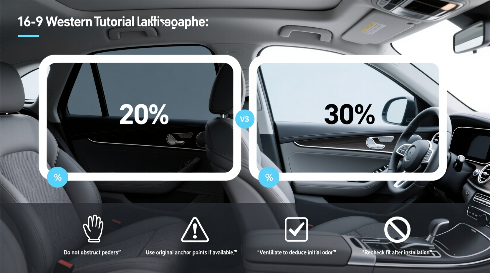 Car Window Tint 20 vs 30 Buying Guide: How to Choose