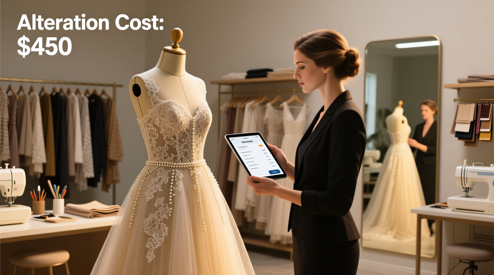 how much does it cost to alter a wedding dress