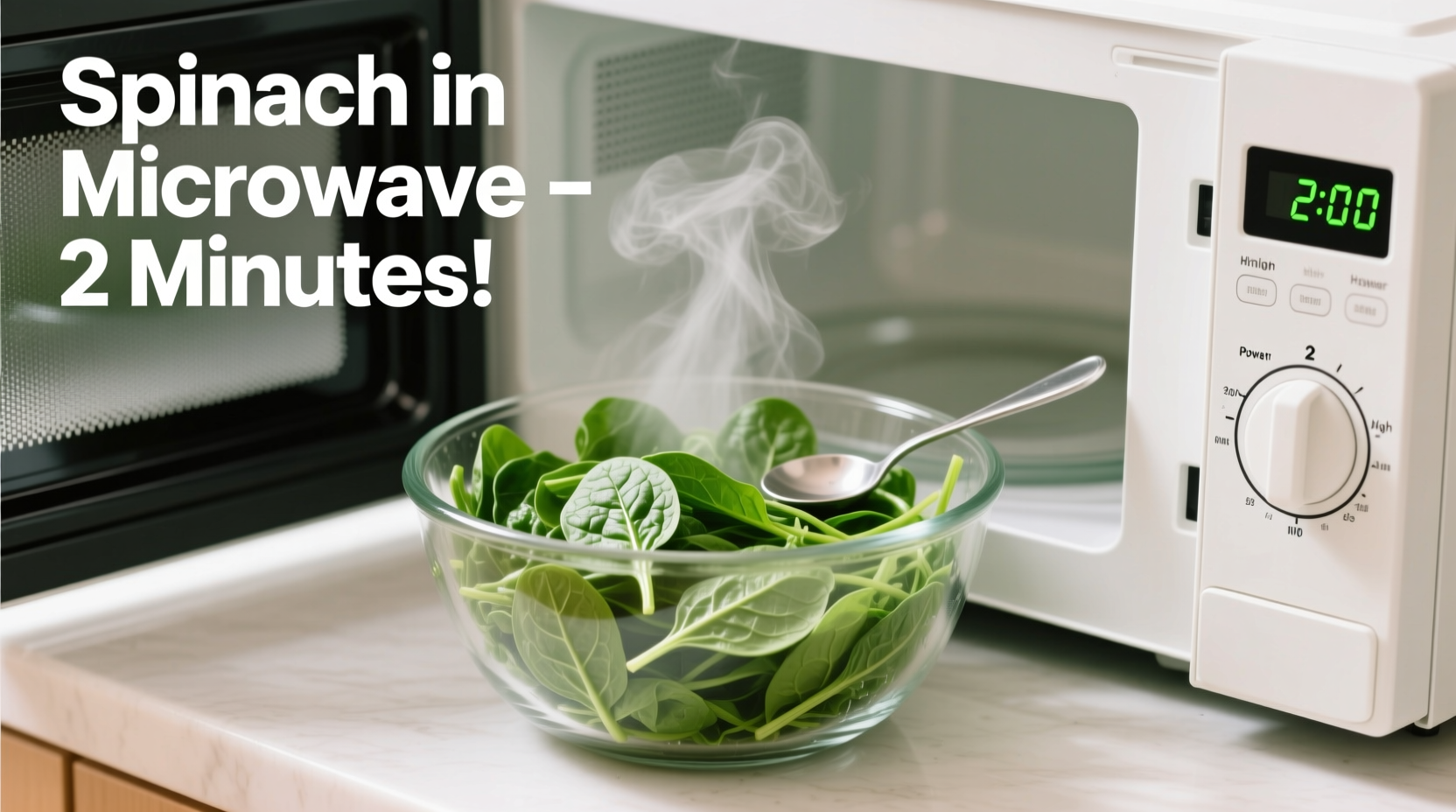 Perfect Microwave Spinach: Cook in 3 Minutes (No Water Needed)