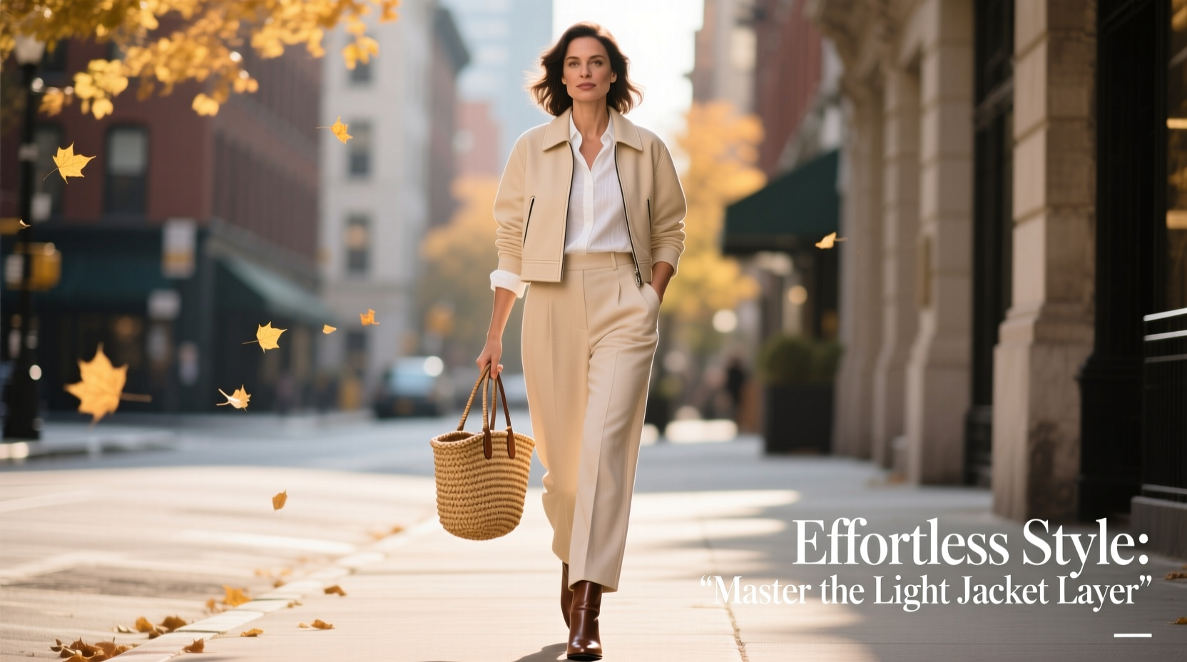 effortless style expert tips for layering with a light colored short jacket