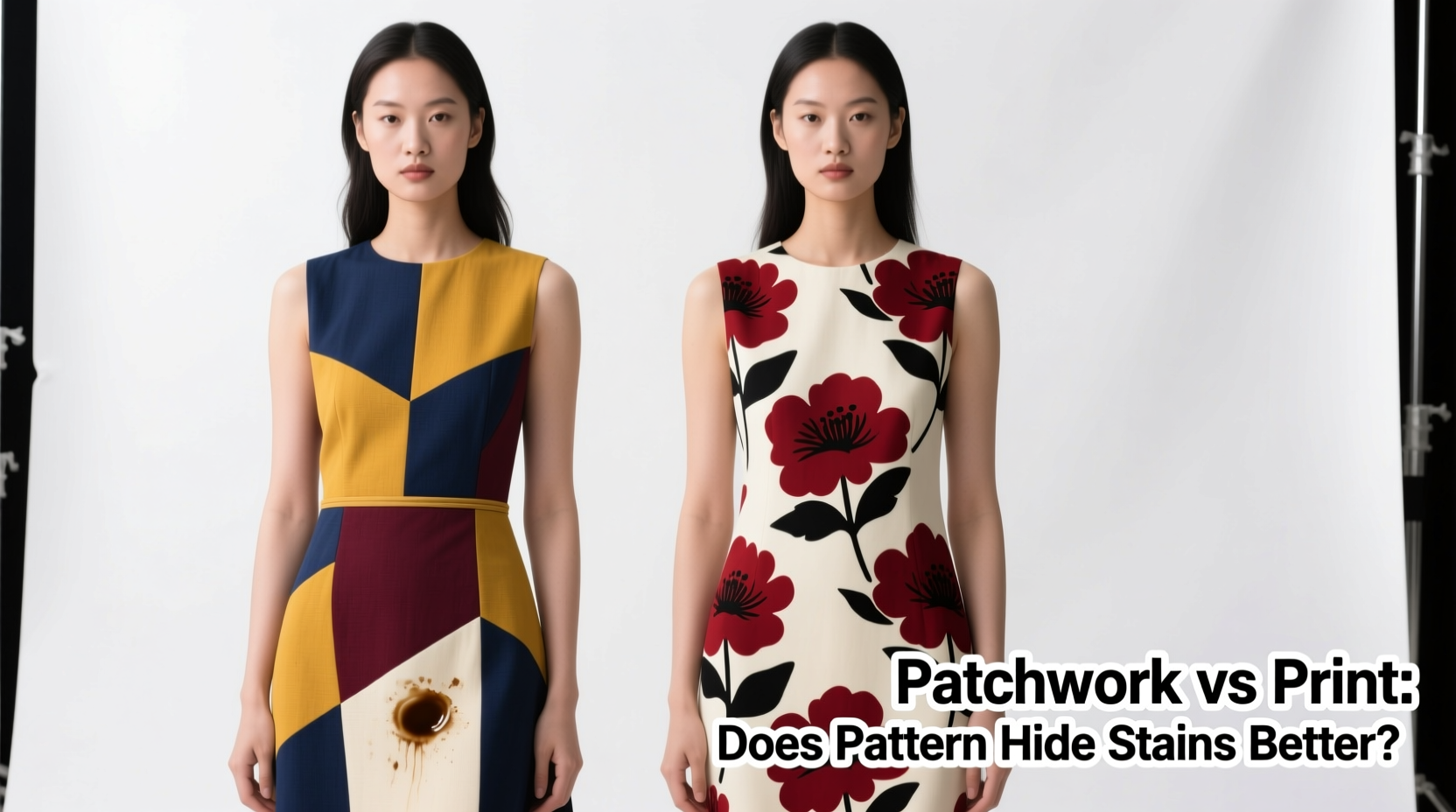 patchwork vs print dress does the pattern hide stains better