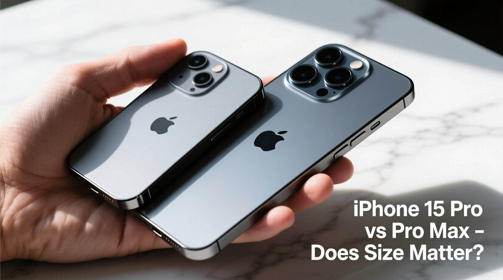 iphone 15 pro vs pro max does the size really make a difference in your hand