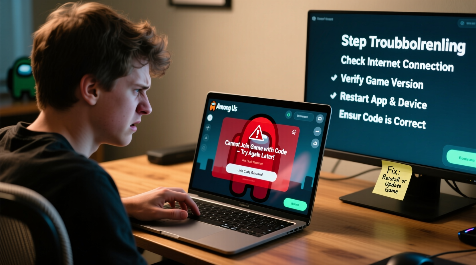 among us why cant i join a game with a code fixes