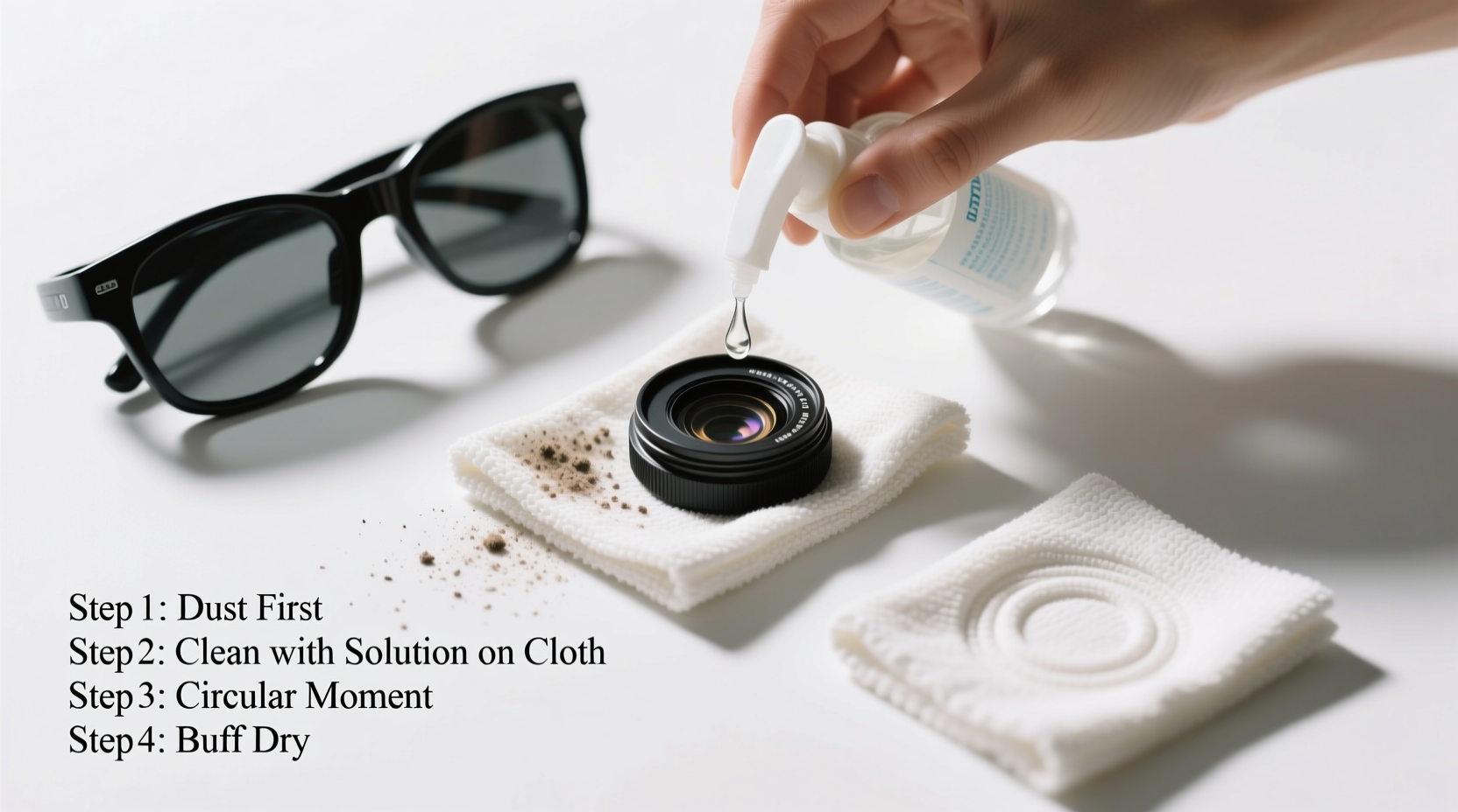 effective steps to safely clean waterproof camera and video glasses without damaging them