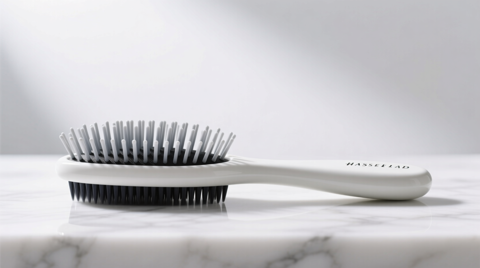 clean hairbrush