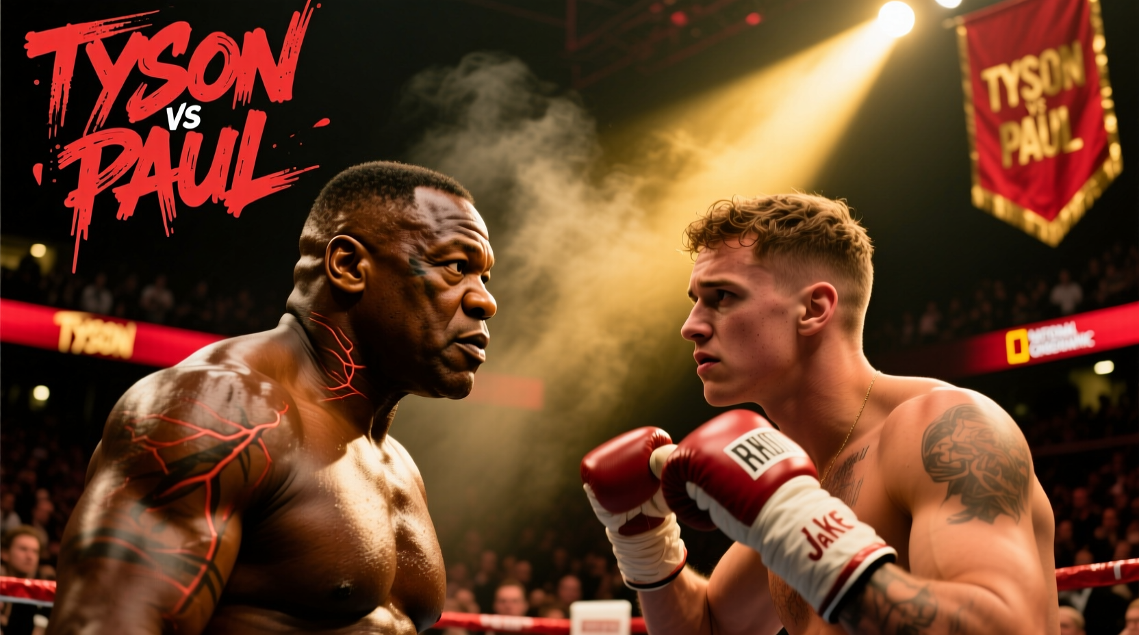 why did mike tyson slap jake paul exploring the stare down