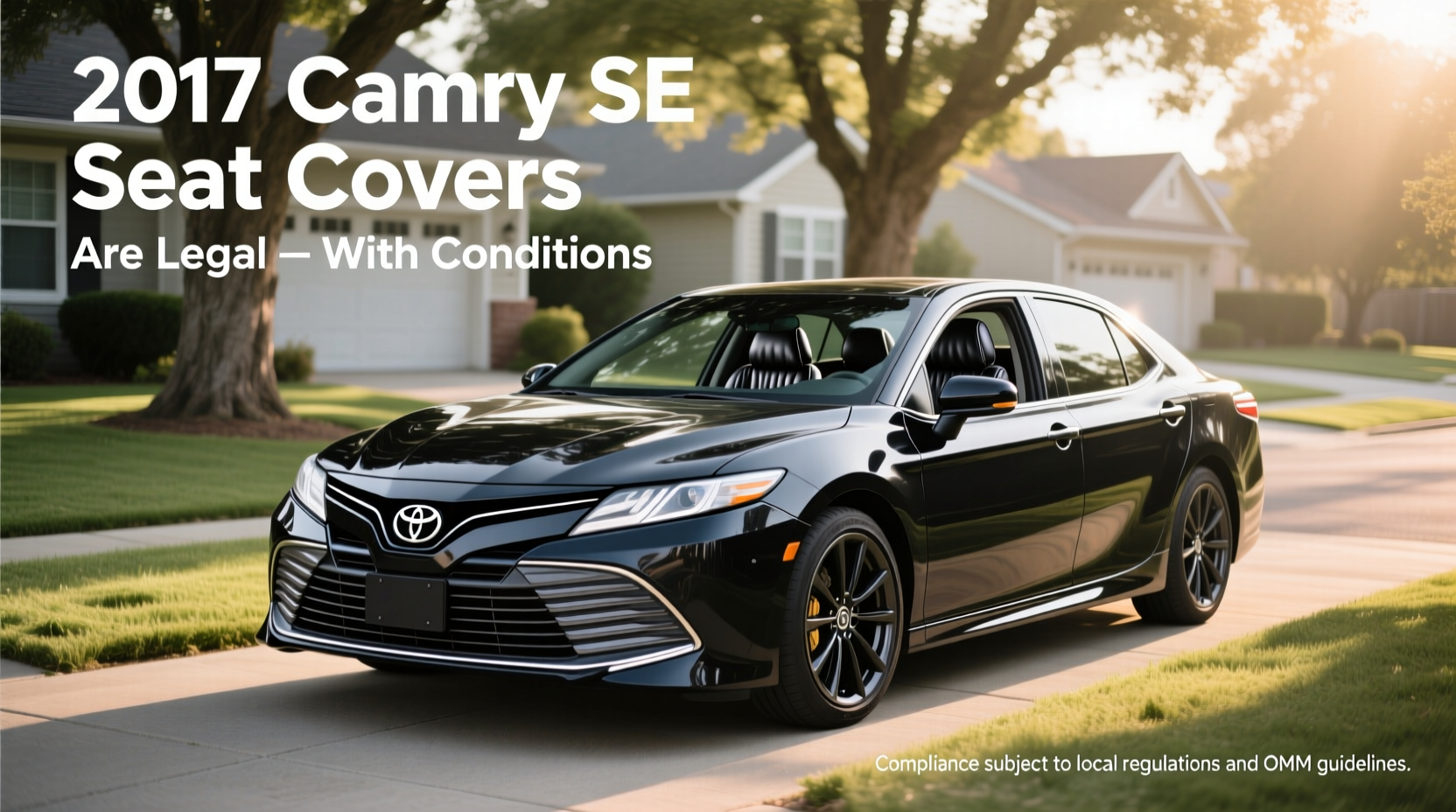 camry 2017 se seat cover legality