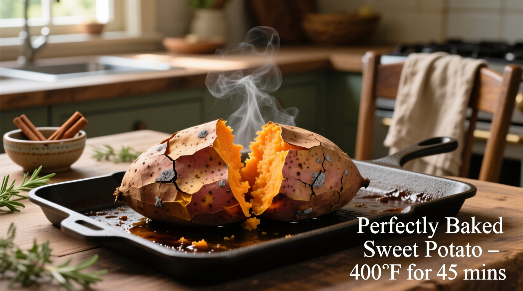 how to cook a sweet potato in the oven