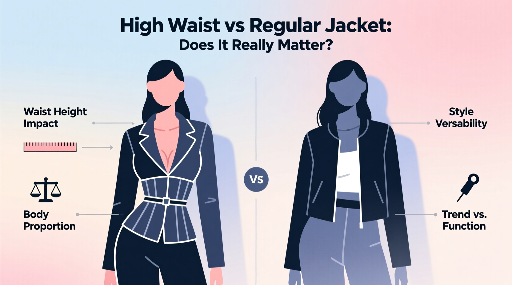 high waist vs regular jacket does the waist height really matter or is it just a trend