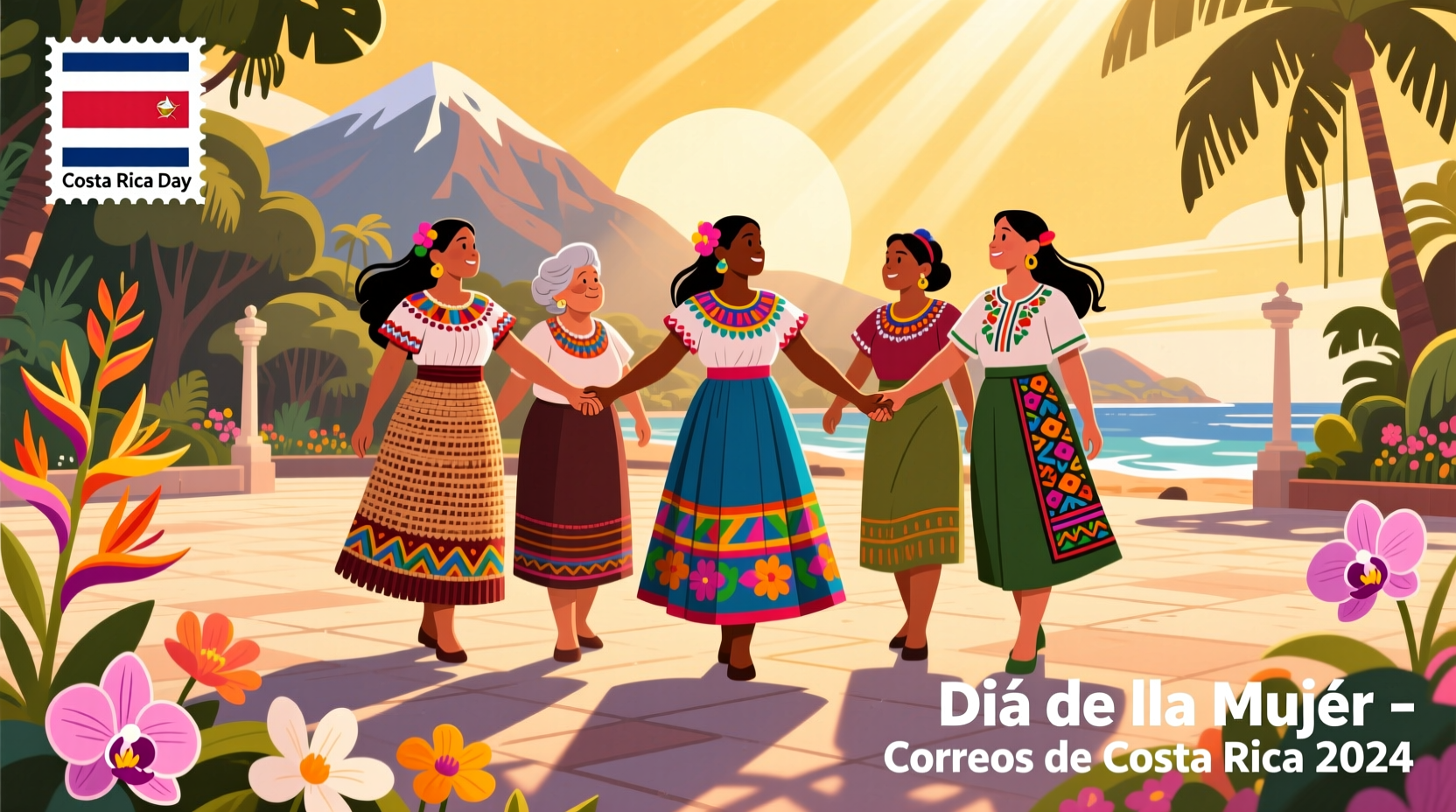 correos de costa rica womens day postage stamps