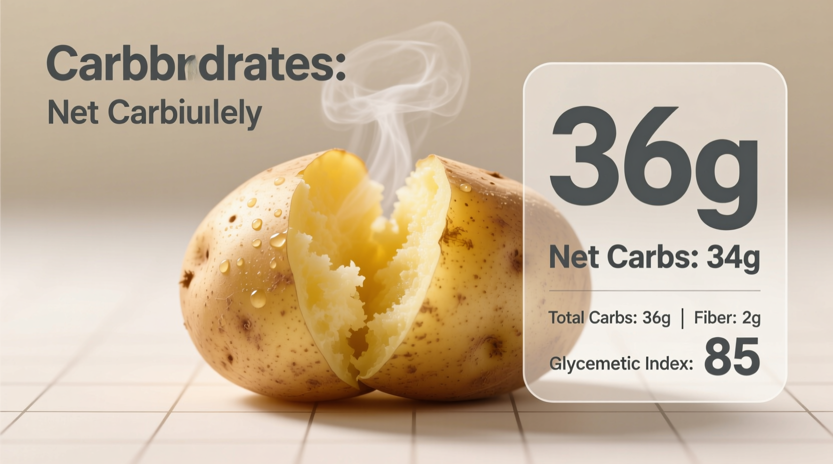 carbs in medium baked potato