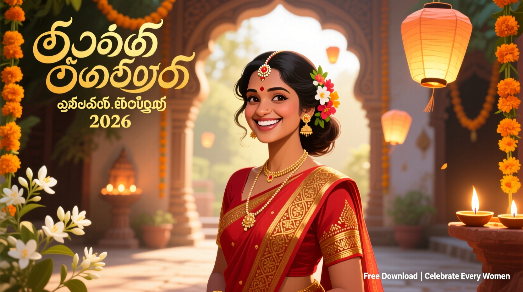 happy womens day images telugu