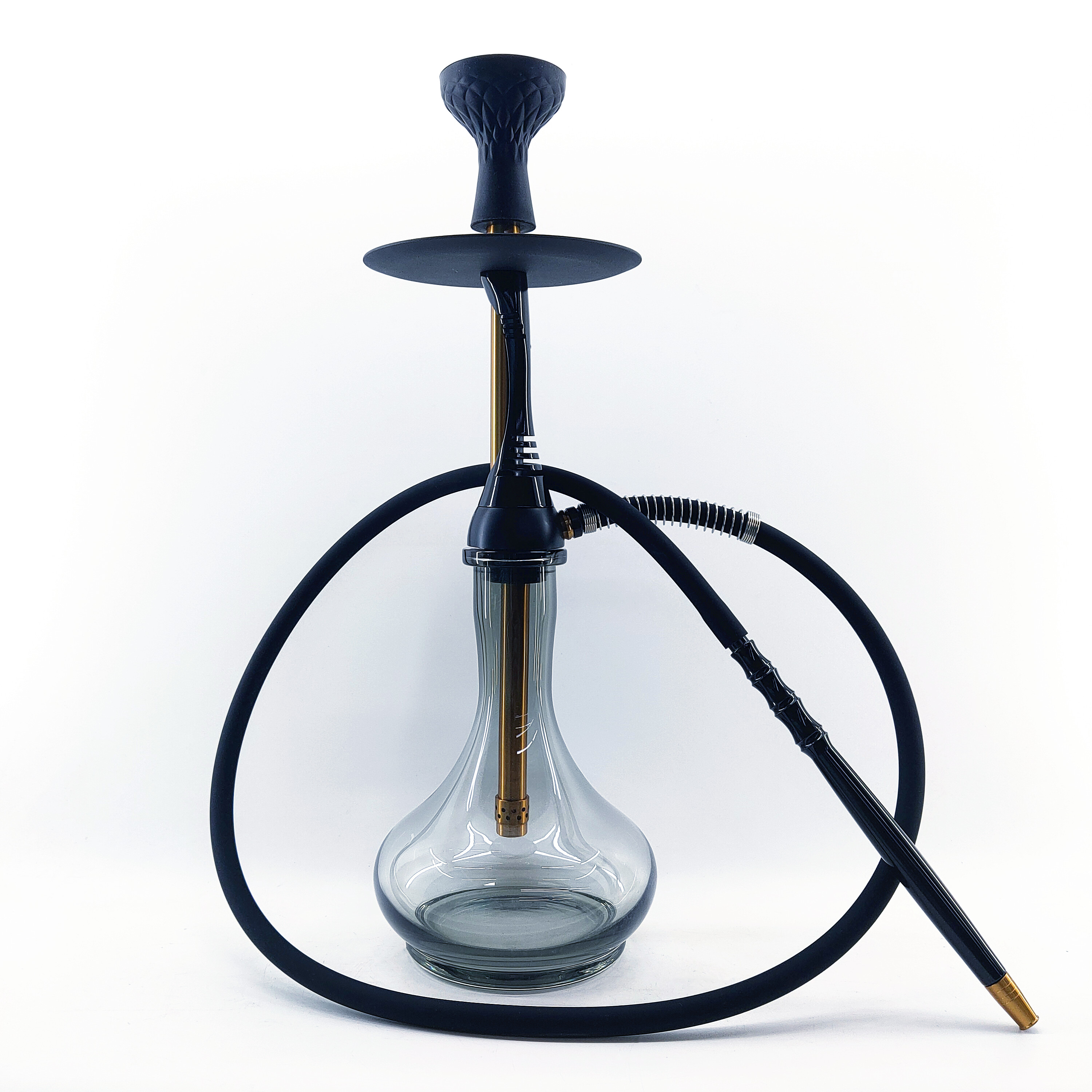 最新的高品质俄罗斯玻璃水烟基地铝合金水烟水烟全套快速交货 - buy