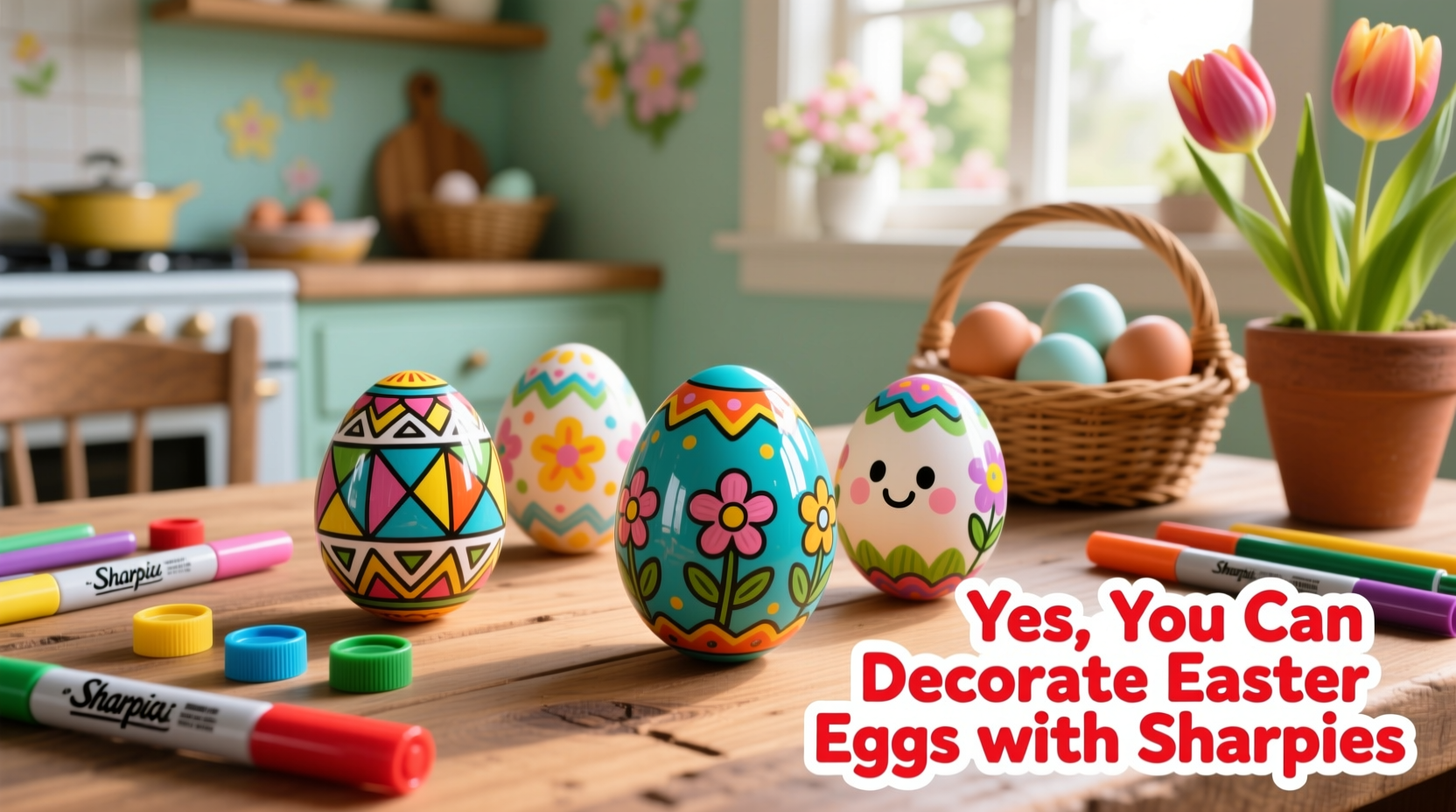can you decorate easter eggs with sharpies
