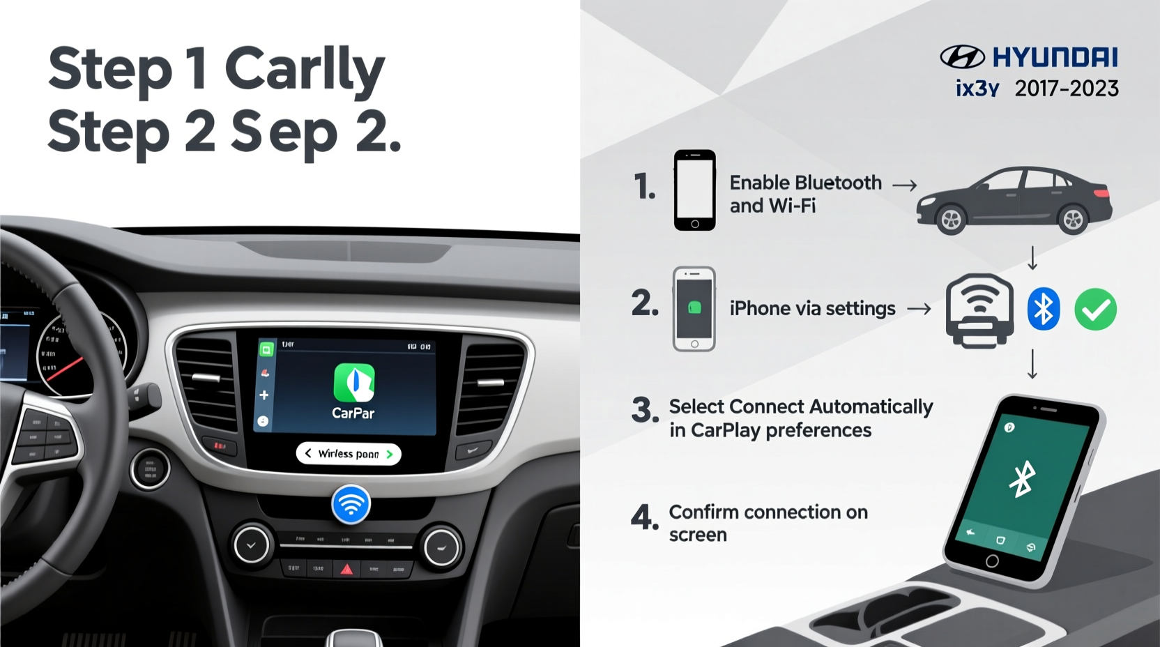 ix35 wireless carplay install