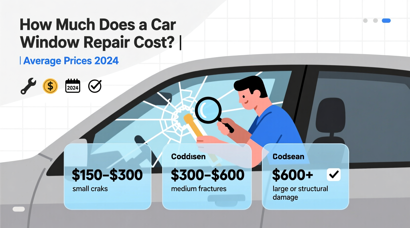 how much does a car window repair cost