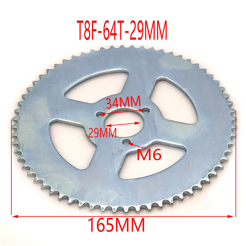 Mini Bike Rear Sprocket - 64T T8F 29MM for 47cc/49cc