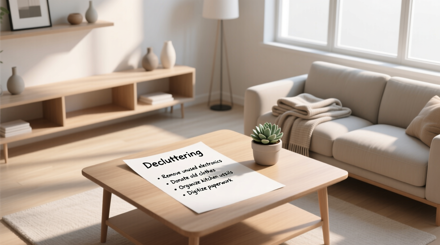 decluttering checklist