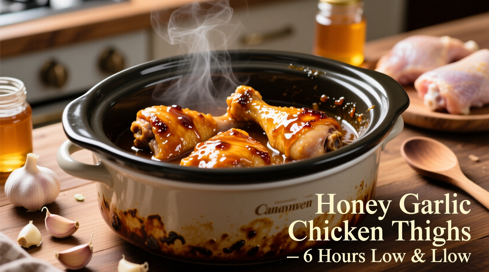Perfect Crock Pot Honey Garlic Chicken Thighs Recipe