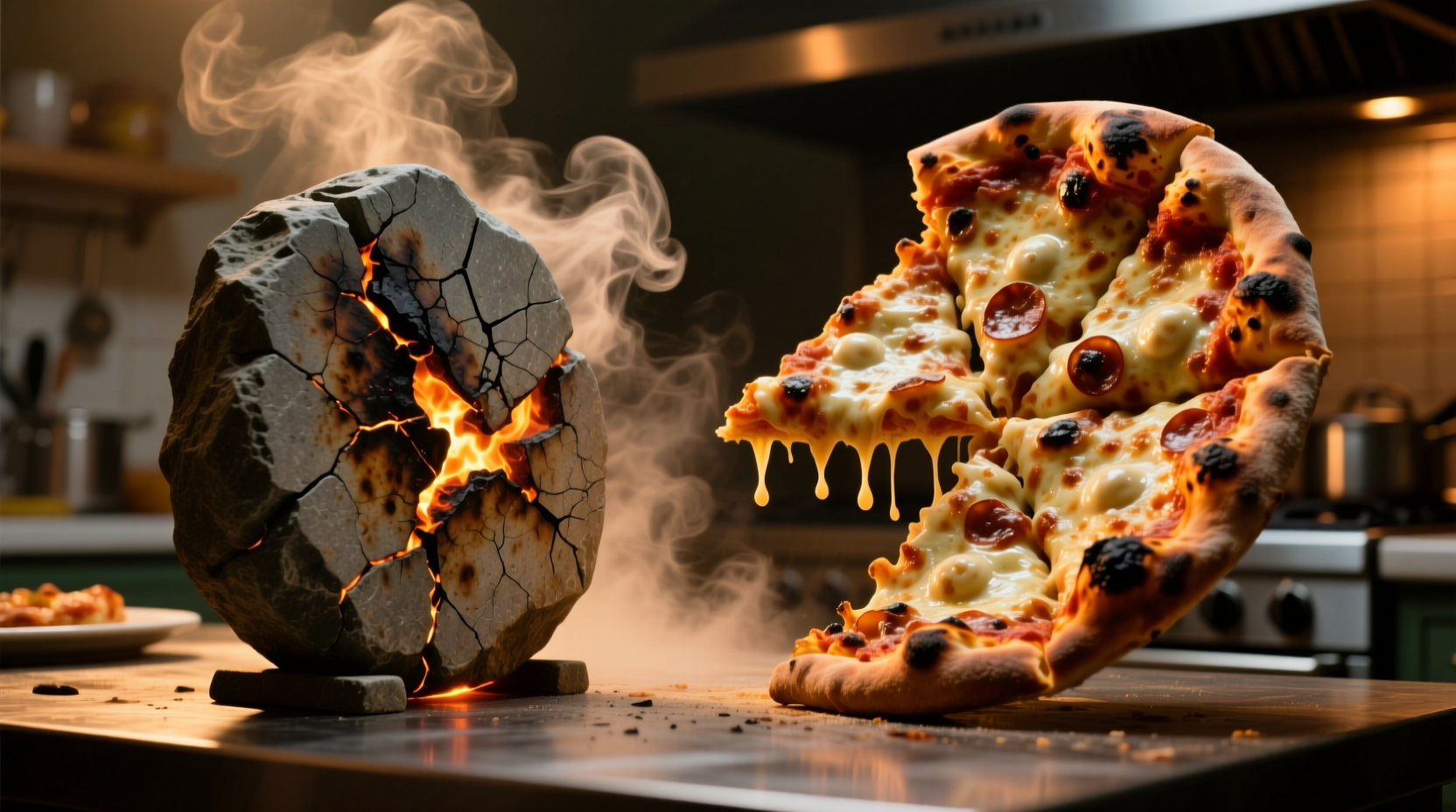 combat uneven baking with a pizza stone