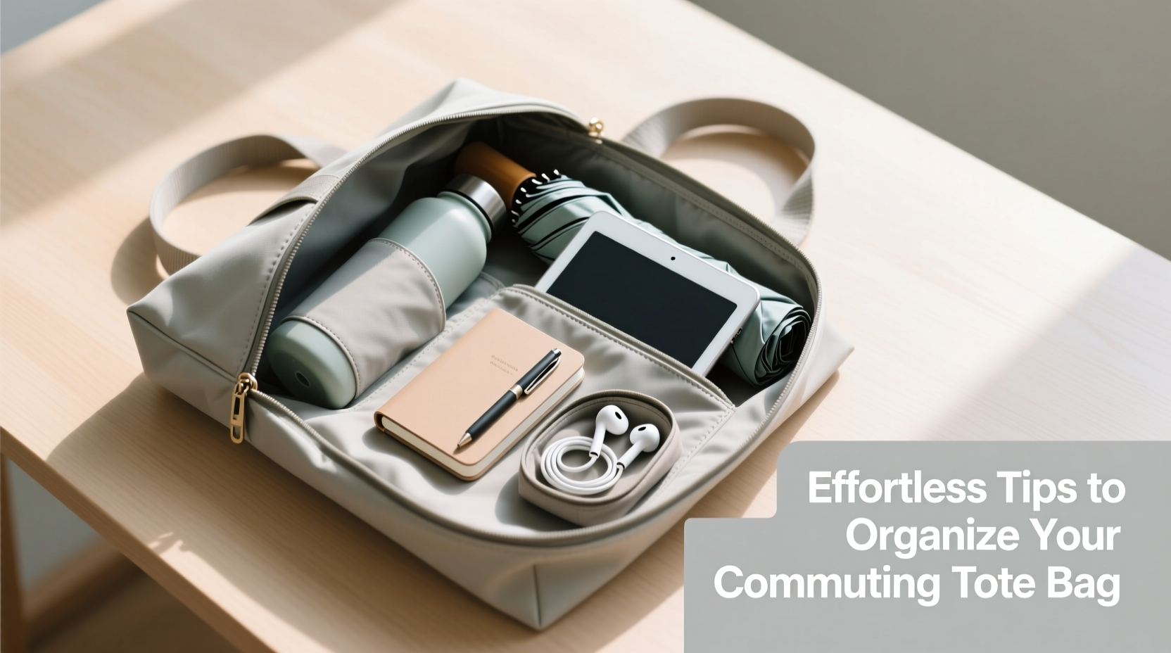 effortless tips to organize your commuting tote bag for maximum efficiency